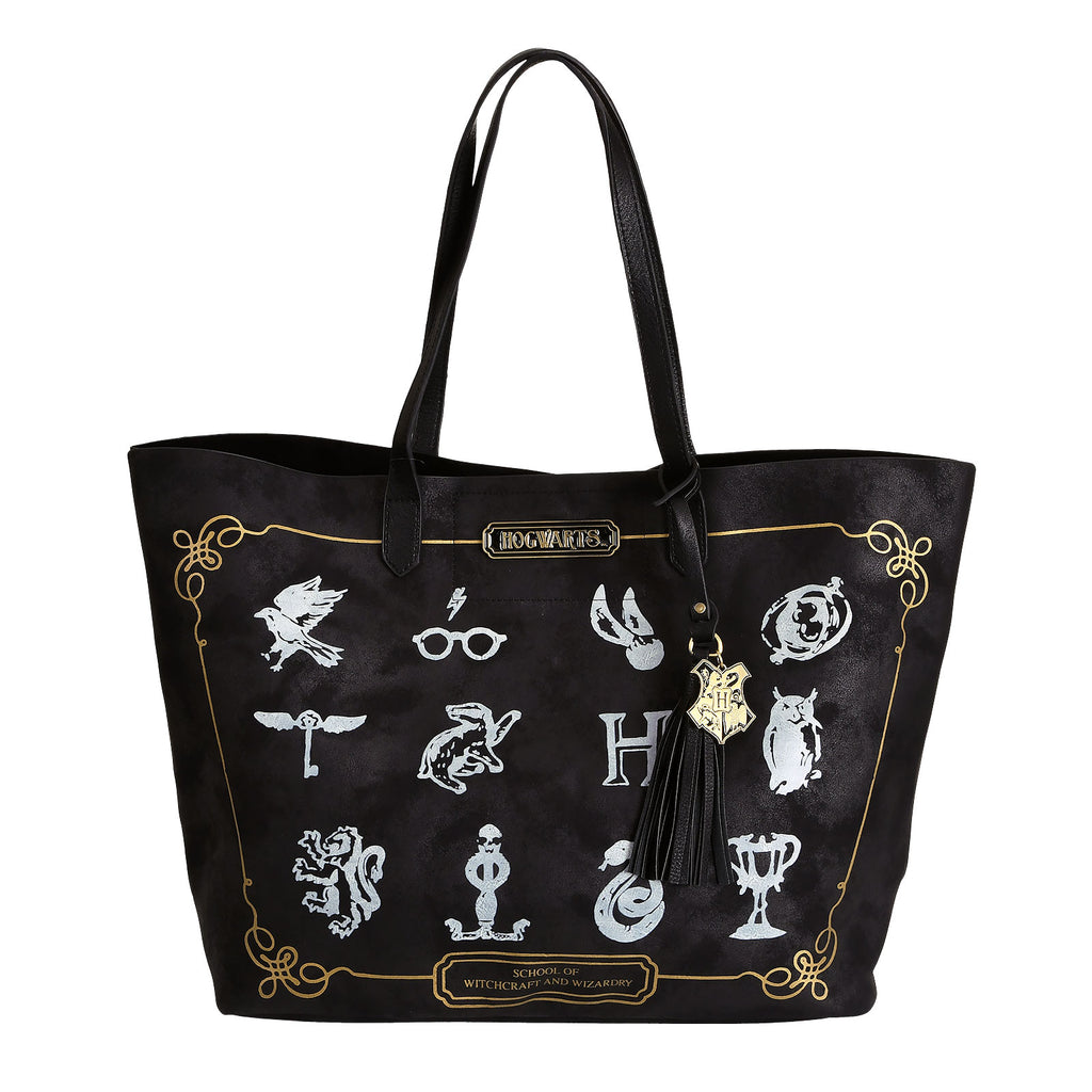 Imagen del producto Harry Potter - Bolsa de compras con símbolos de Hogwarts