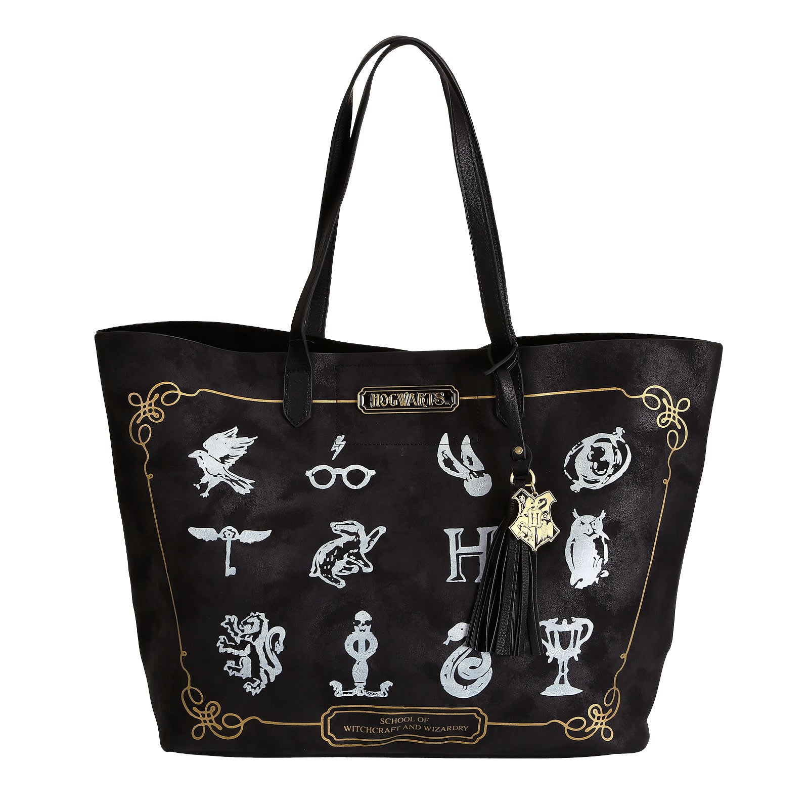 Imagen del producto Harry Potter - Bolsa de compras con símbolos de Hogwarts