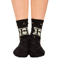 Imagen del producto Harry Potter - Calcetines con tachuelas y logo de Hogwarts negro