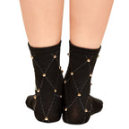 Imagen del producto Harry Potter - Calcetines con tachuelas y logo de Hogwarts negro