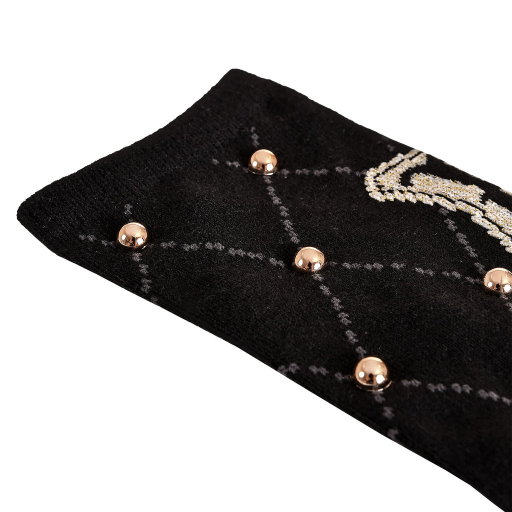 Imagen del producto Harry Potter - Calcetines con tachuelas y logo de Hogwarts negro