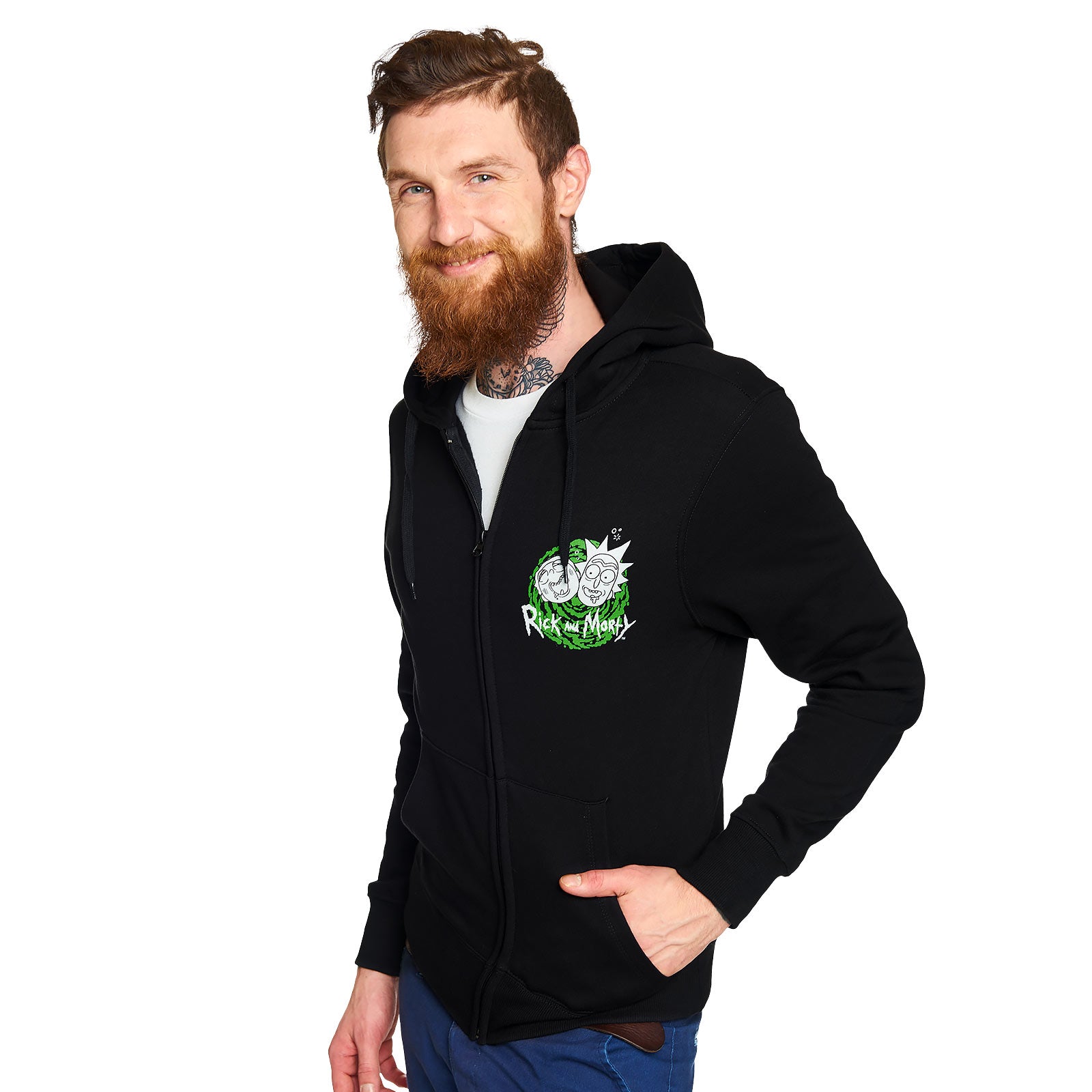 Imagen del producto Rick and Morty - Chaqueta con capucha Riggity Wrecked negra