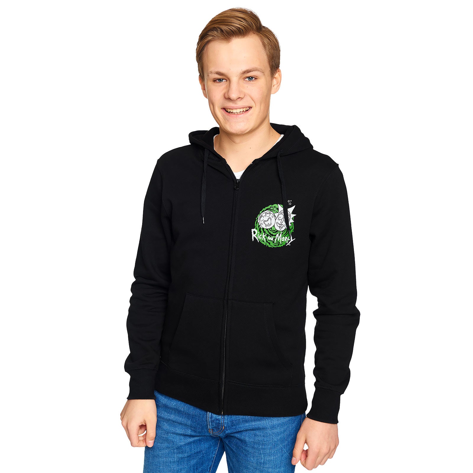 Imagen del producto Rick and Morty - Chaqueta con capucha Riggity Wrecked negra