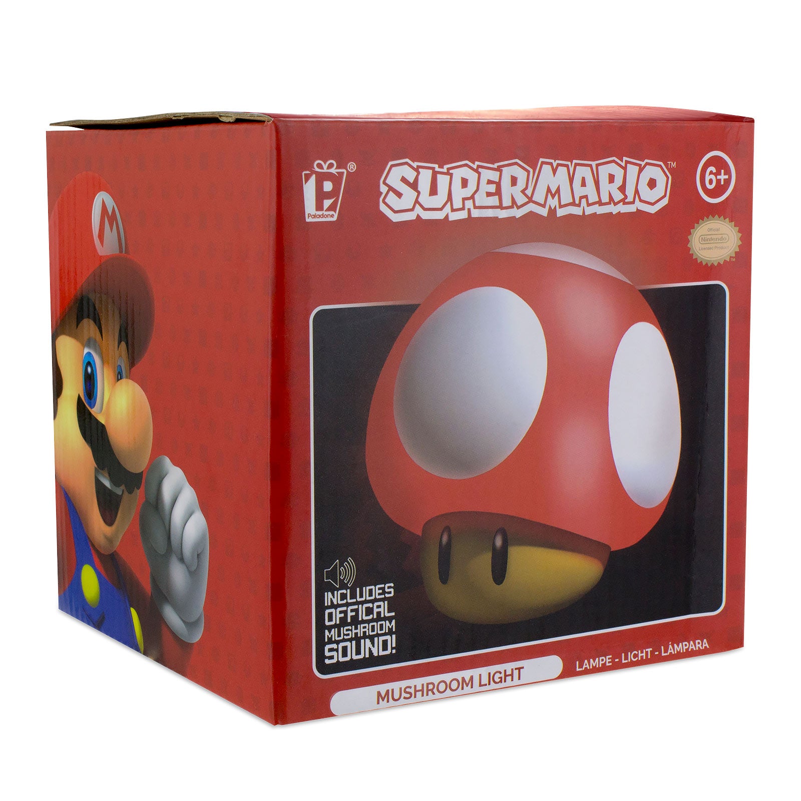 Imagen del producto Super Mario - Lámpara de mesa Super Mushroom con sonido