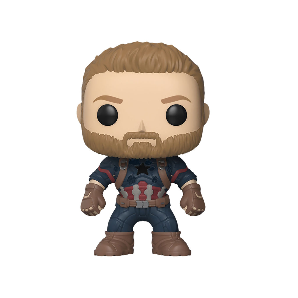 Imagen del producto Avengers - Figura Funko Pop de Capitán América de Infinity War con cabeza oscilante