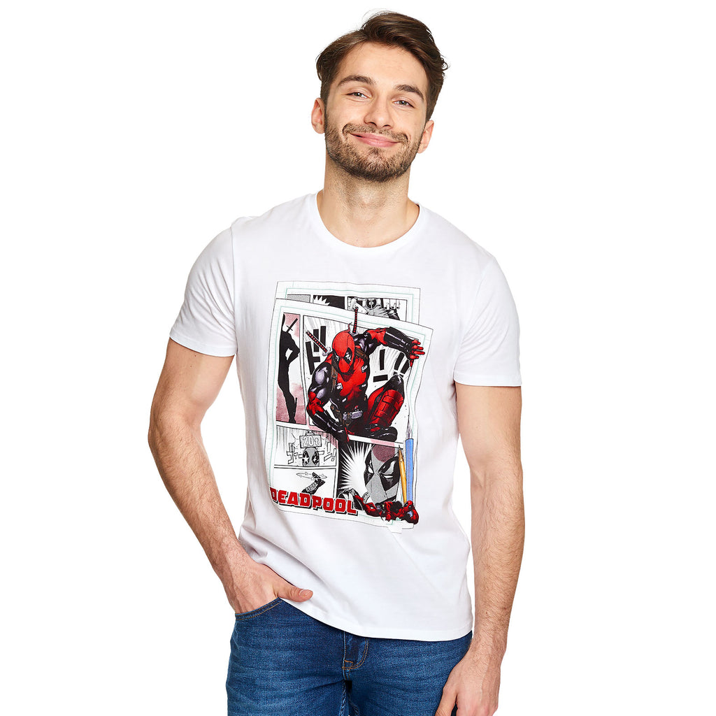 Imagen del producto Deadpool - Camiseta de Acción de Cómic blanca