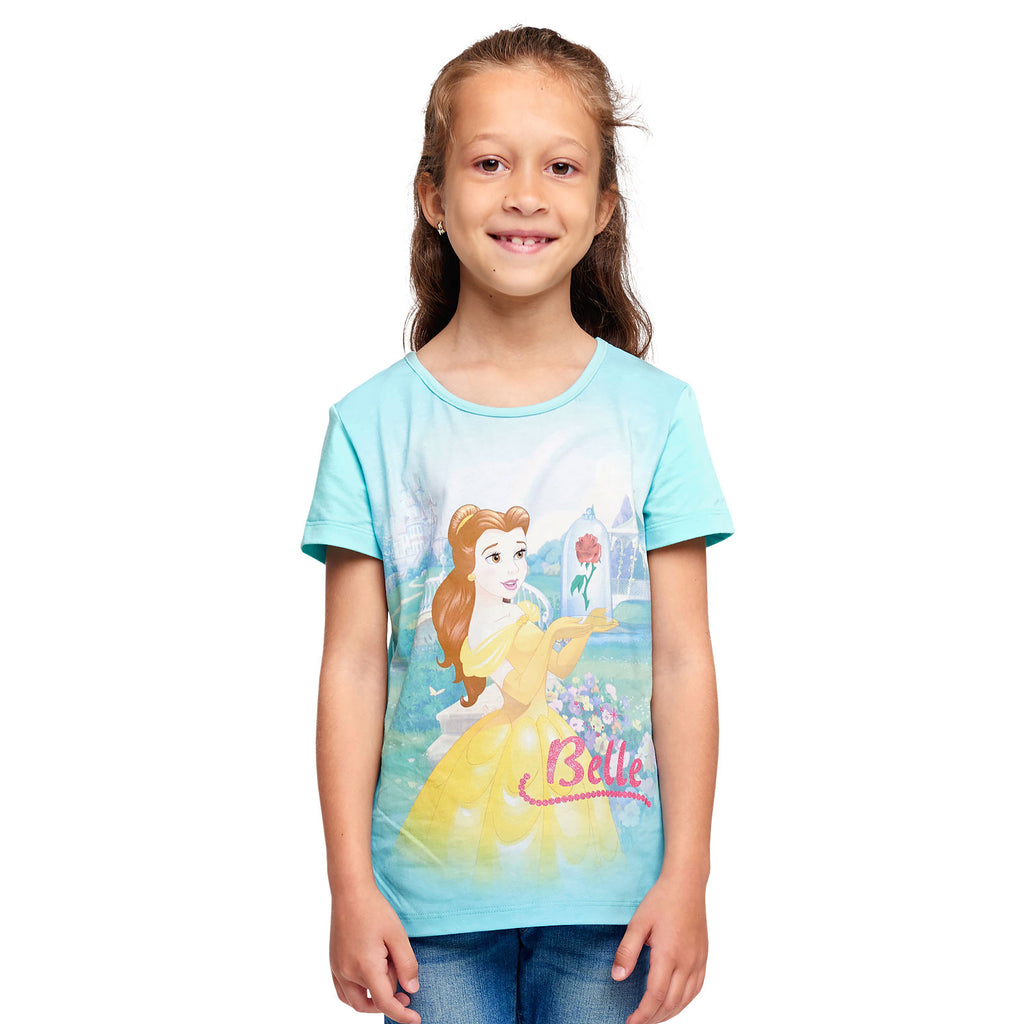 Imagen del producto La Bella y la Bestia - Camiseta de Belle para niños en turquesa