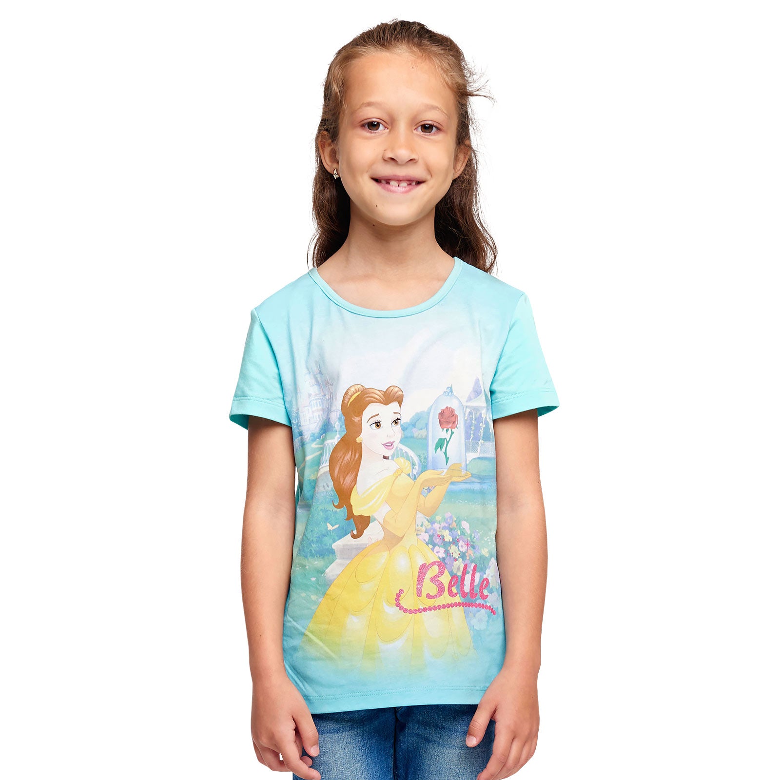 Imagen del producto La Bella y la Bestia - Camiseta de Belle para niños en turquesa