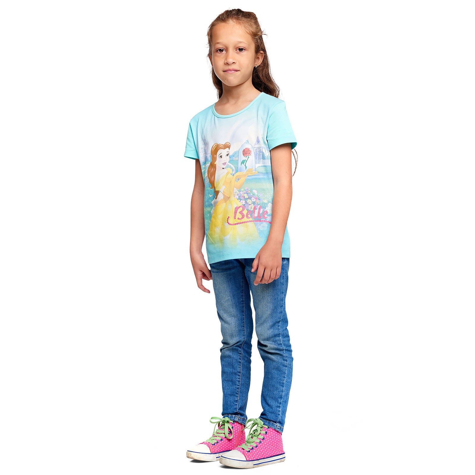 Imagen del producto La Bella y la Bestia - Camiseta de Belle para niños en turquesa