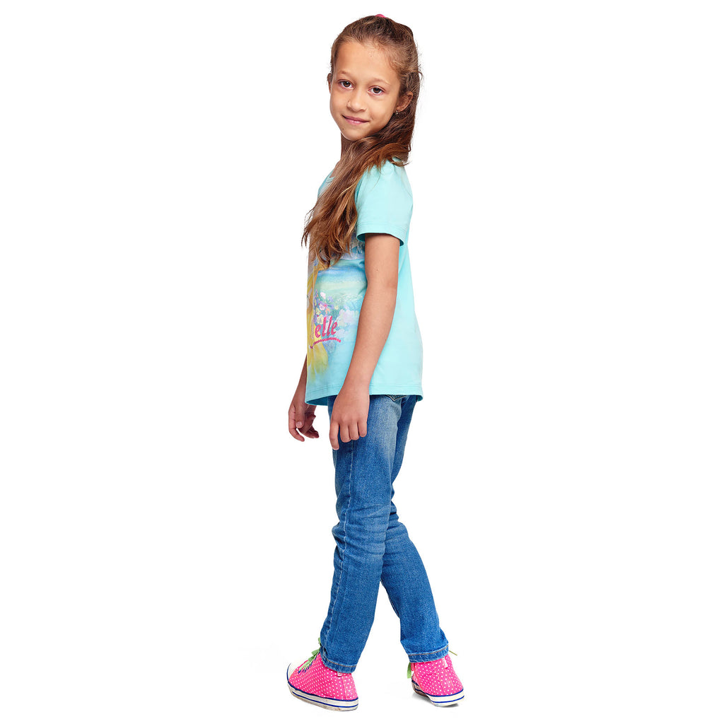 Imagen del producto La Bella y la Bestia - Camiseta de Belle para niños en turquesa
