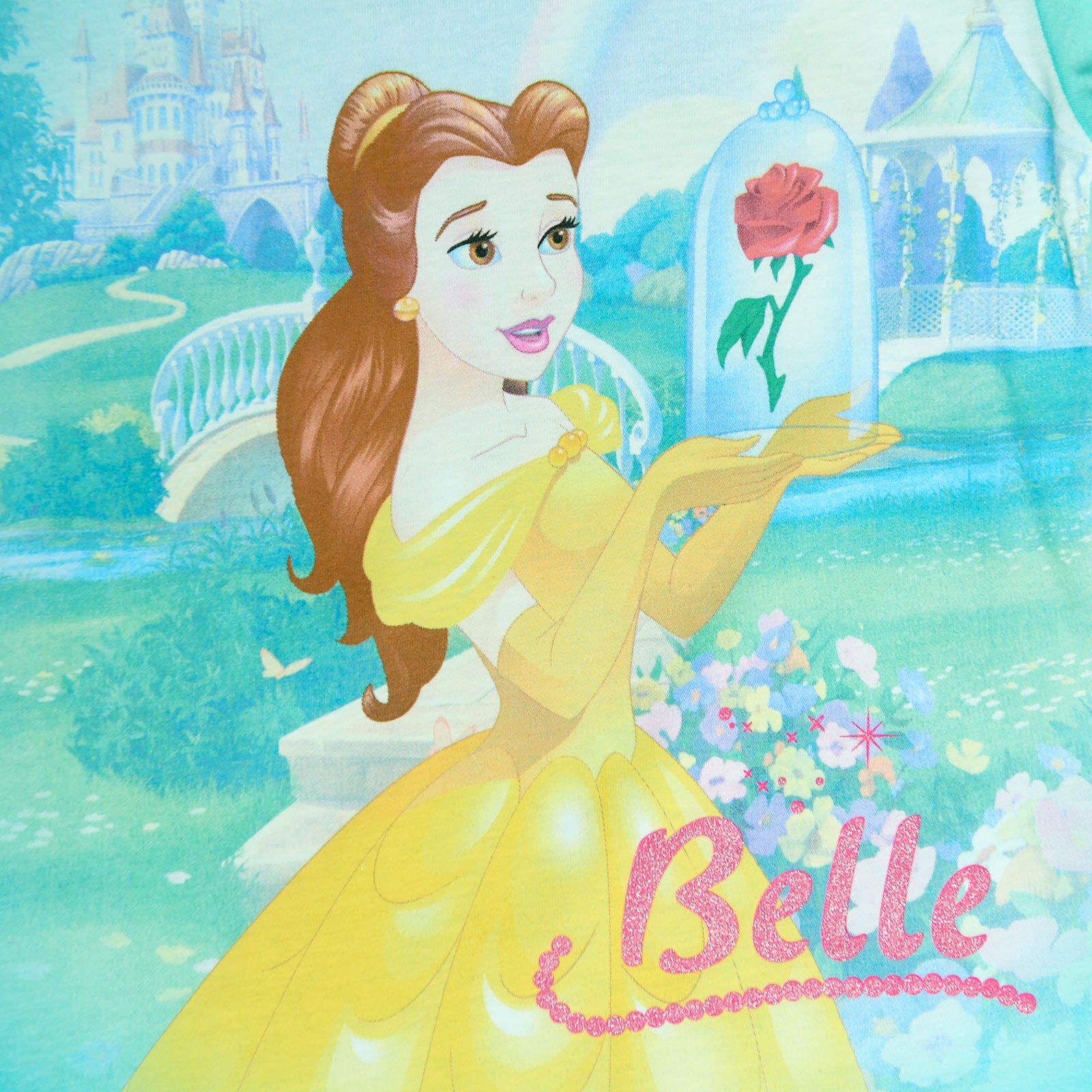 Imagen del producto La Bella y la Bestia - Camiseta de Belle para niños en turquesa