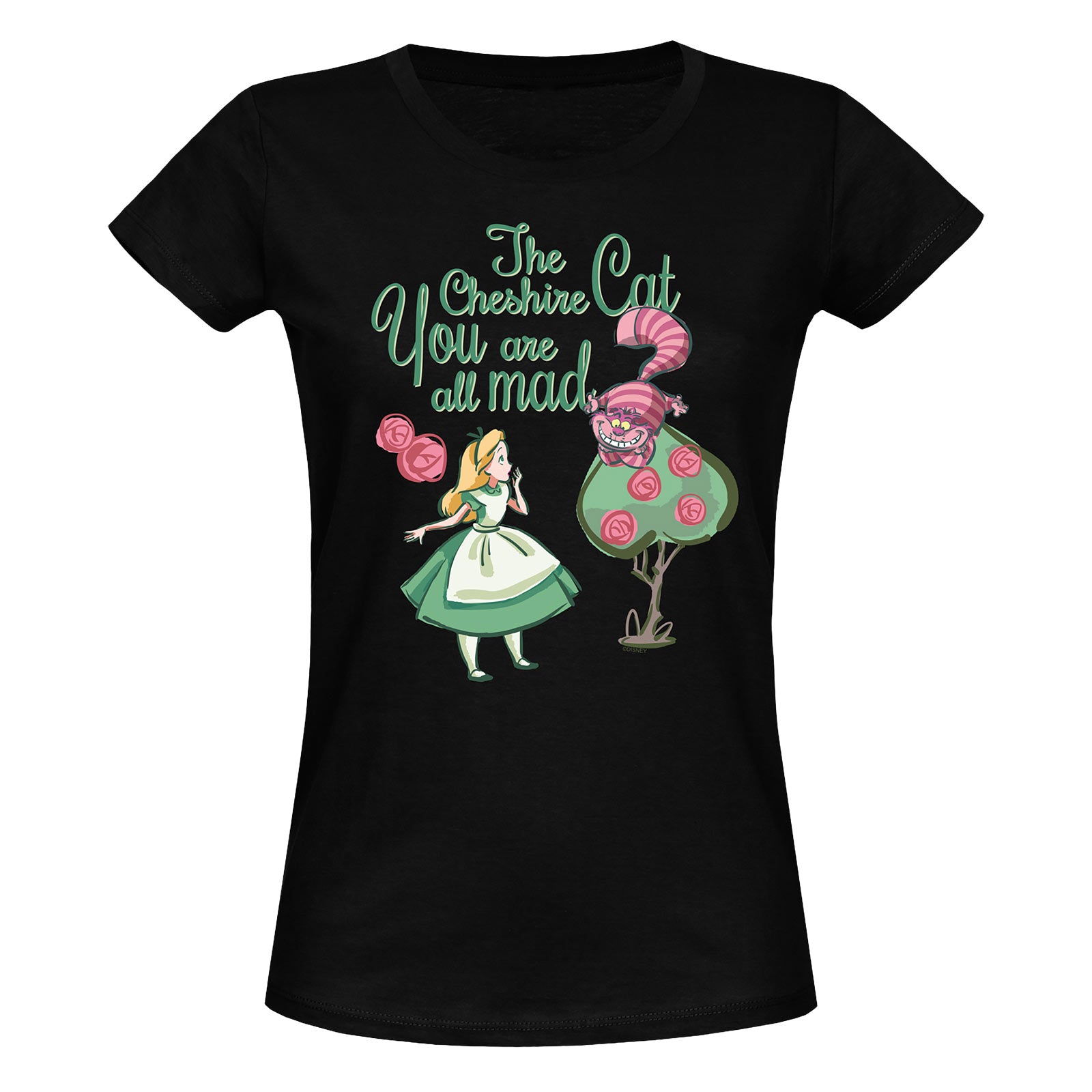 Imagen del producto Alicia en el país de las maravillas - Camiseta para mujer All Mad negra