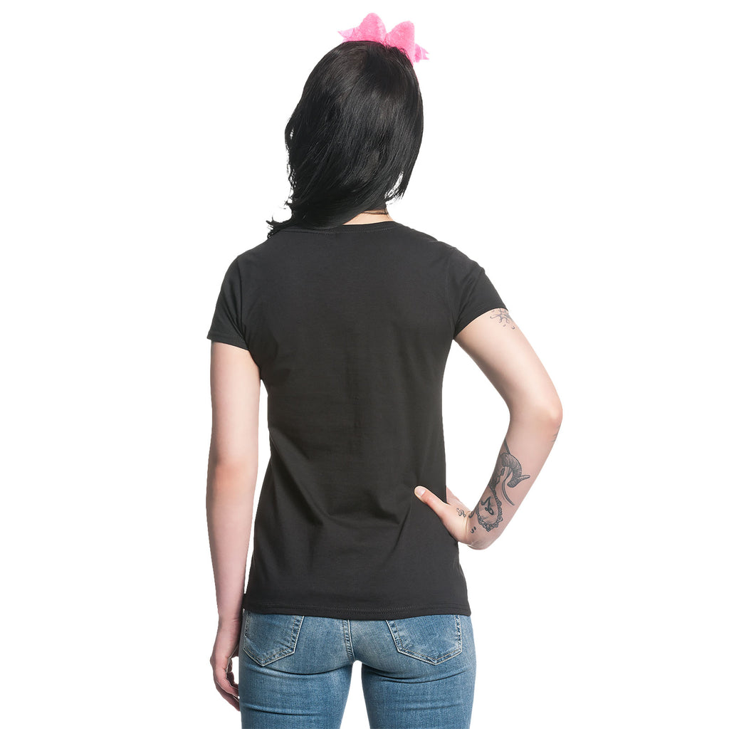 Imagen del producto Alicia en el país de las maravillas - Camiseta para mujer All Mad negra