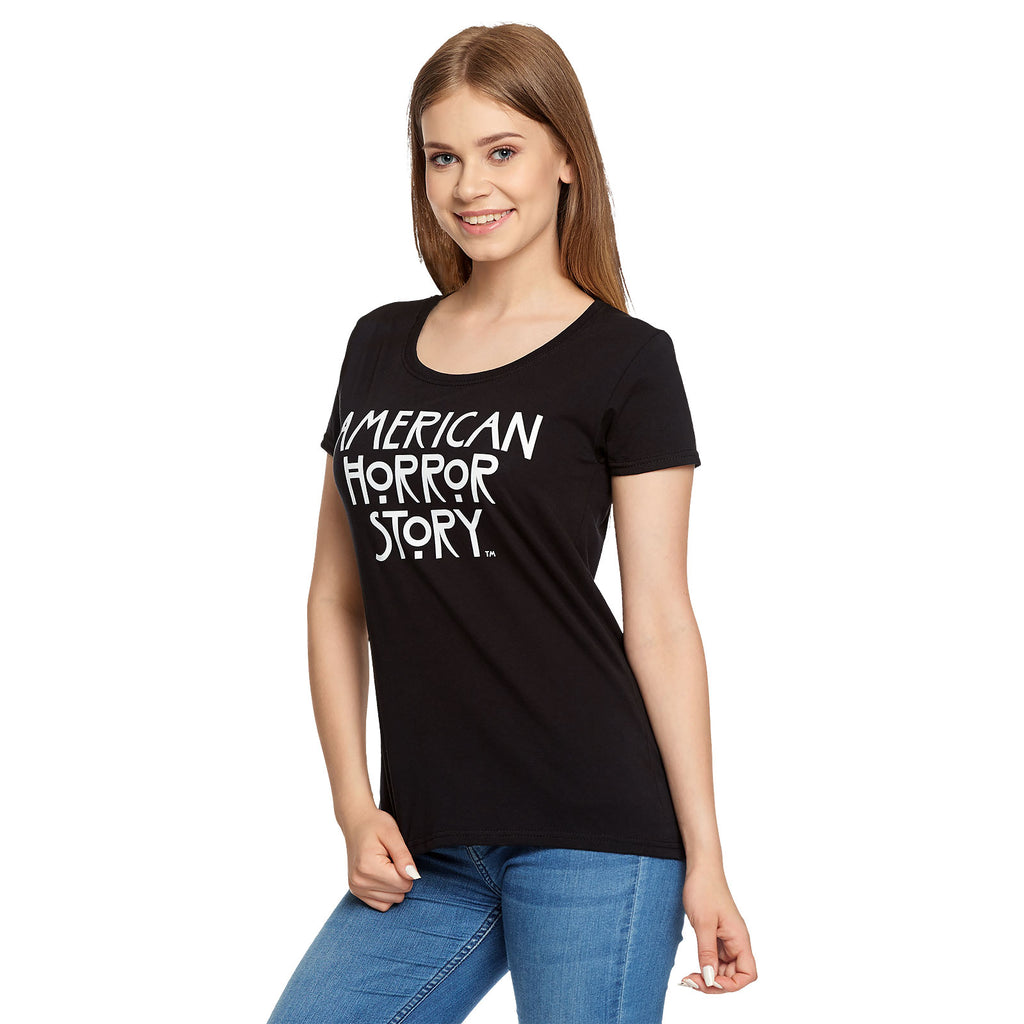 Imagen del producto American Horror Story - Camiseta de mujer con logo negra