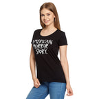 Imagen del producto American Horror Story - Camiseta de mujer con logo negra