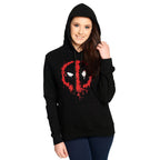 Imagen del producto Deadpool - Sudadera con capucha para mujer en negro con logo