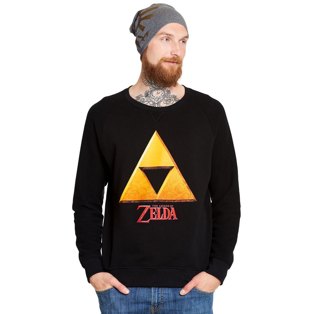Imagen del producto Zelda - Suéter negro con logo de Triforce Hyrule