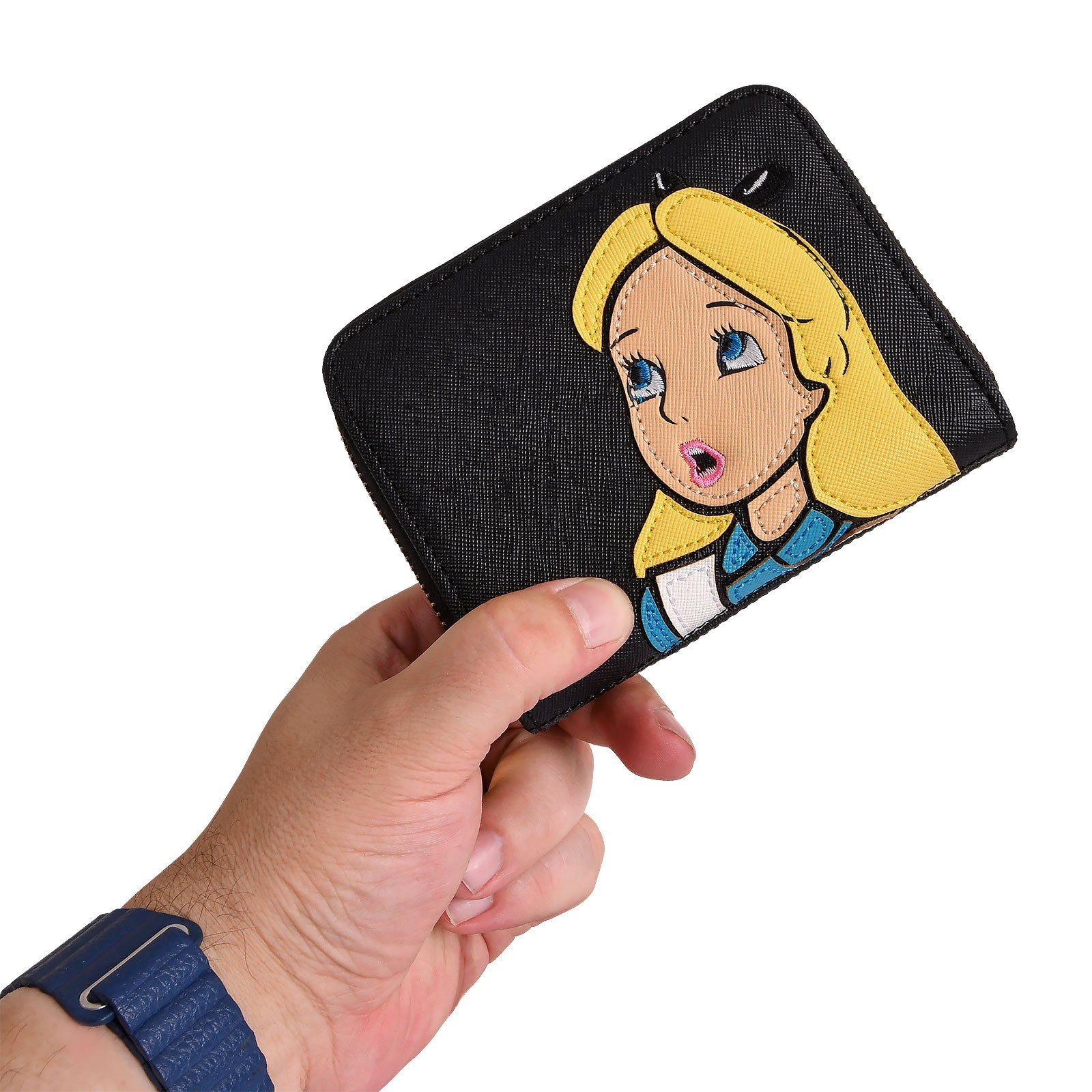 Imagen del producto Alice en el país de las maravillas - Cartera Sorprendida negra