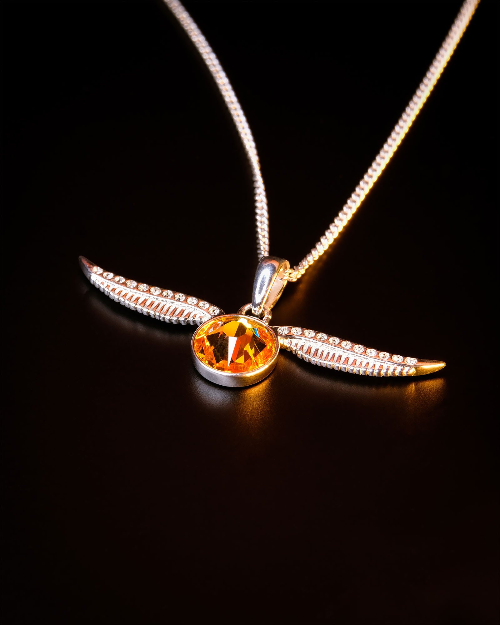 Imagen del producto Harry Potter - Collar Snitch dorada con cristal
