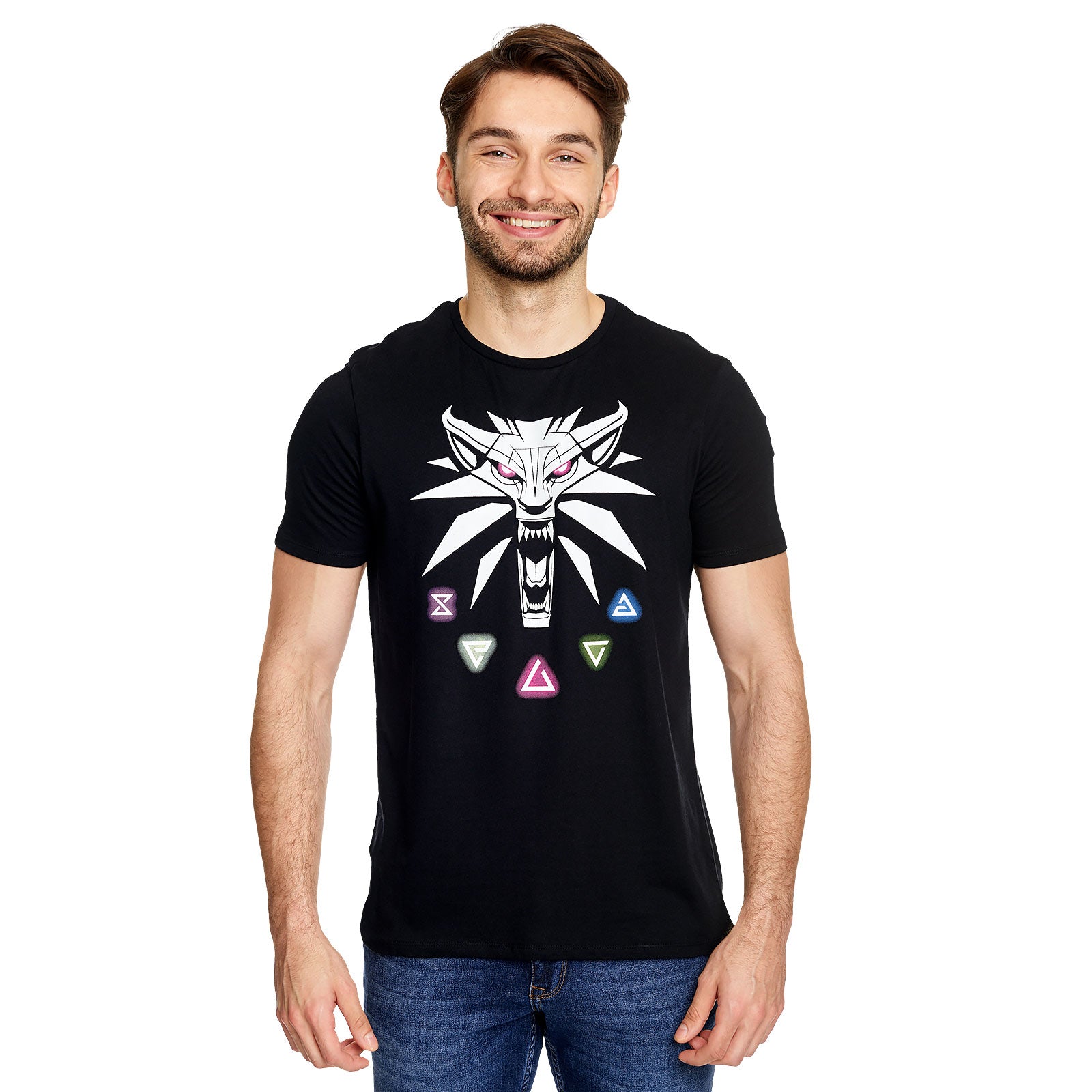 Imagen del producto Witcher - Camiseta negra con signo de brujo