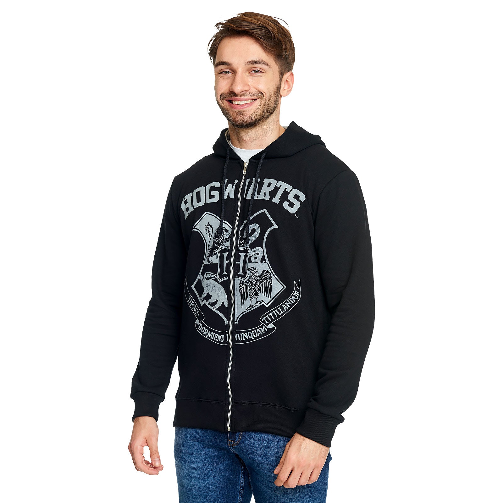 Imagen del producto Harry Potter - Chaqueta con capucha negra del escudo de Hogwarts