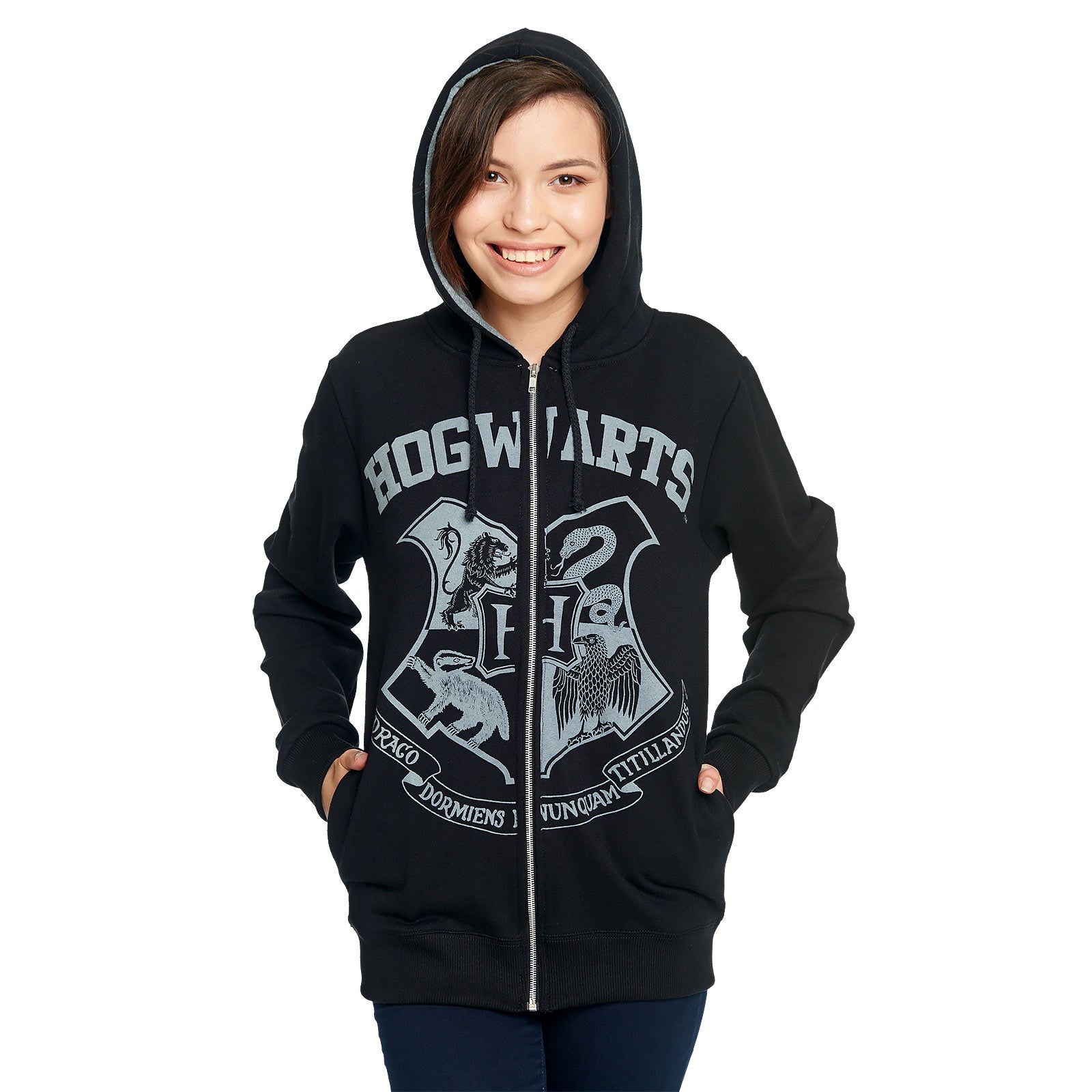 Imagen del producto Harry Potter - Chaqueta con capucha negra del escudo de Hogwarts