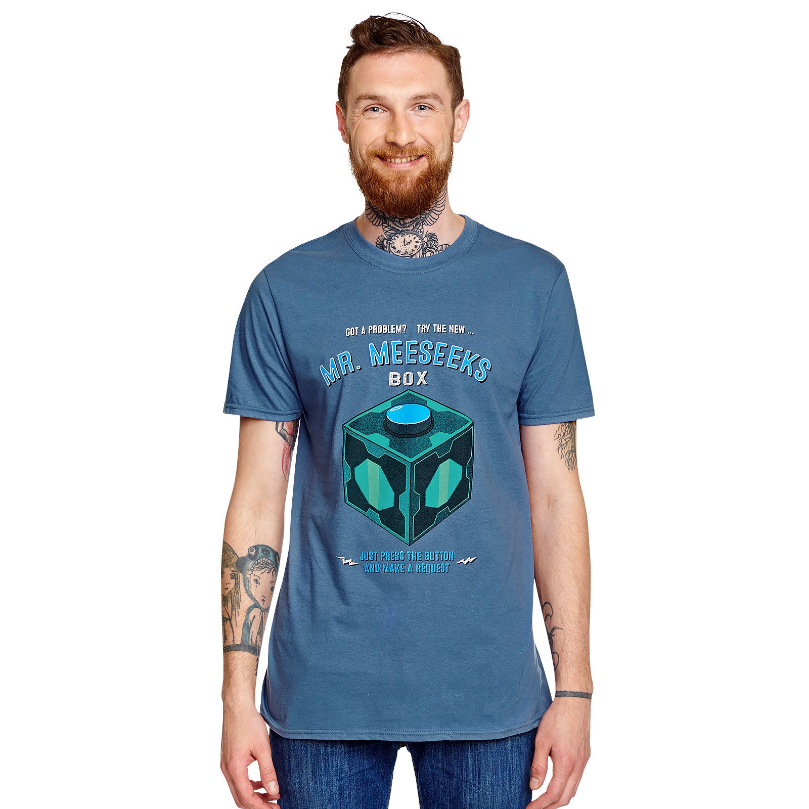 Product image Rick and Morty - Mr. Meeseeks Box T-Shirt Blue