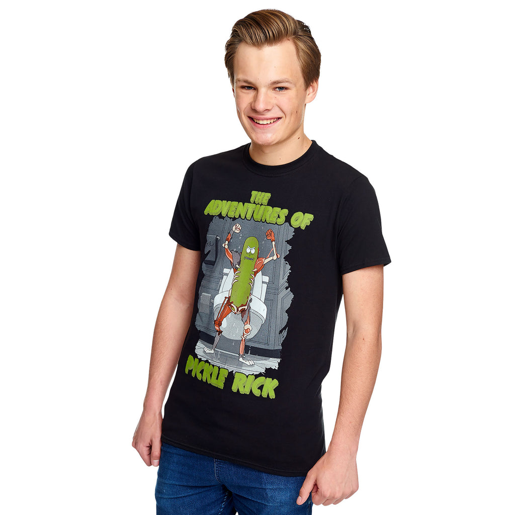 Imagen del producto Rick y Morty - Aventuras de la camiseta negra de Pickle Rick