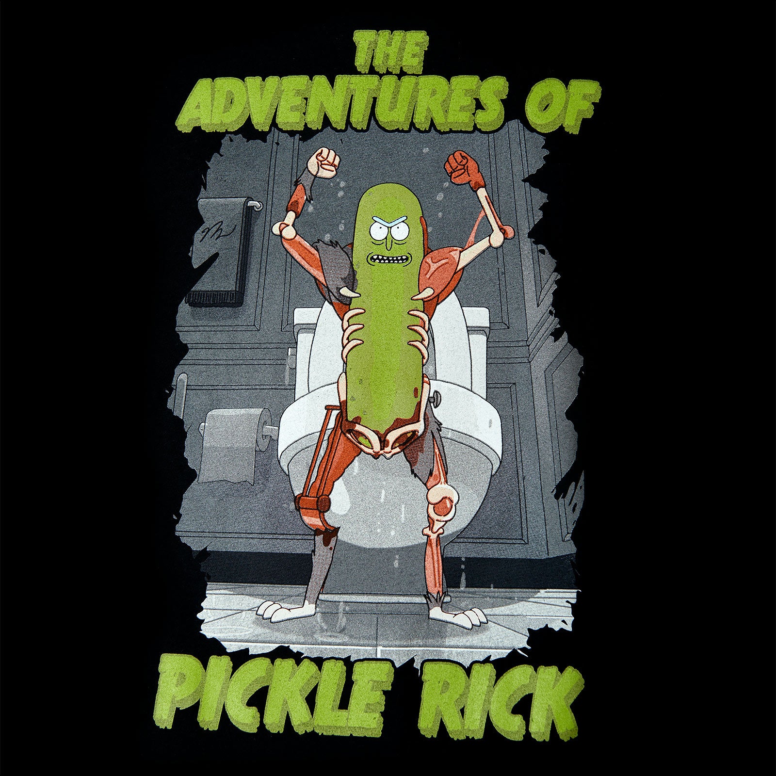Imagen del producto Rick y Morty - Aventuras de la camiseta negra de Pickle Rick