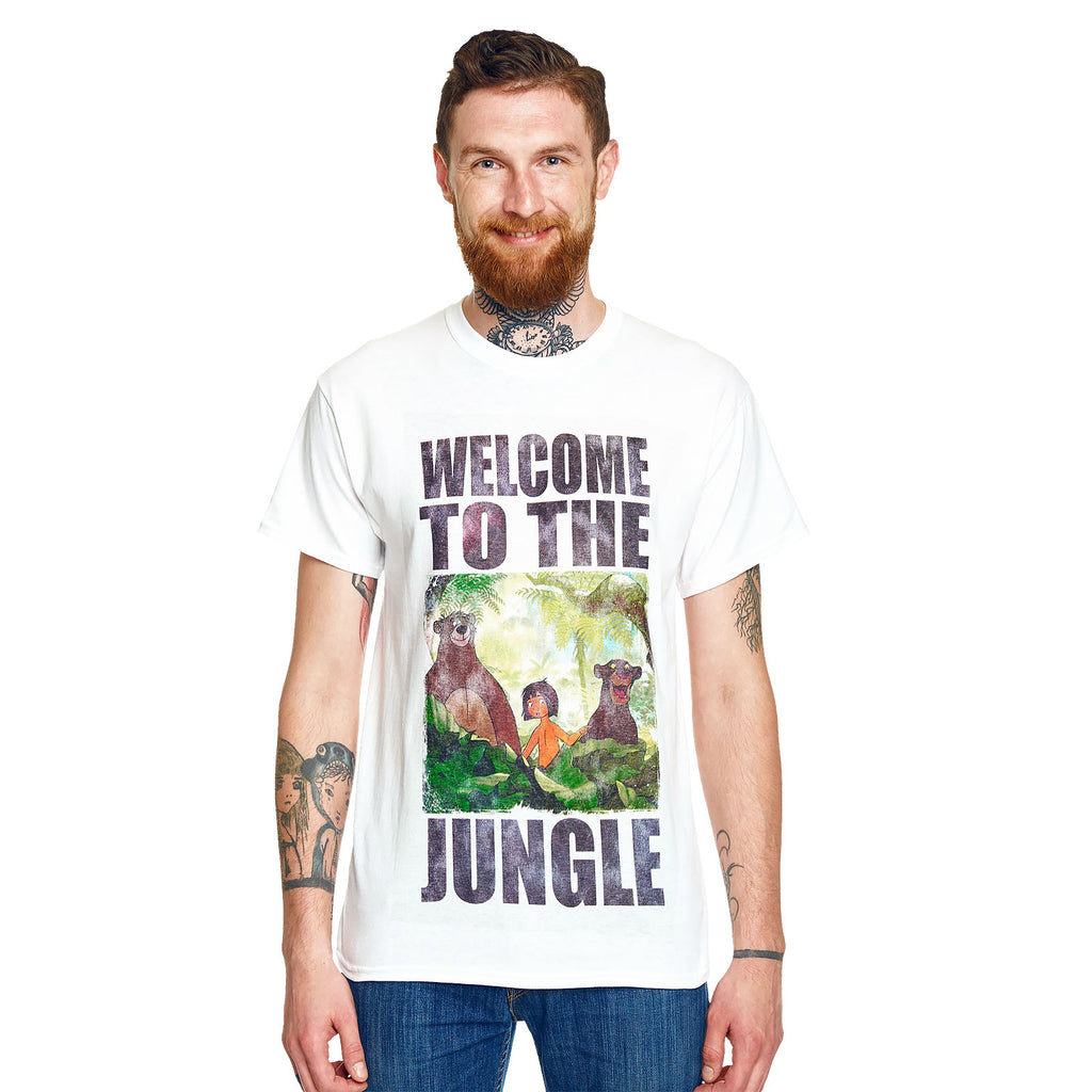 Imagen del producto Libro de la selva - Welcome to the Jungle camiseta blanca