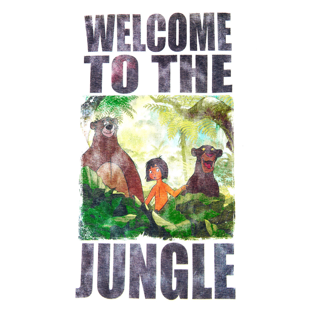 Imagen del producto Libro de la selva - Welcome to the Jungle camiseta blanca