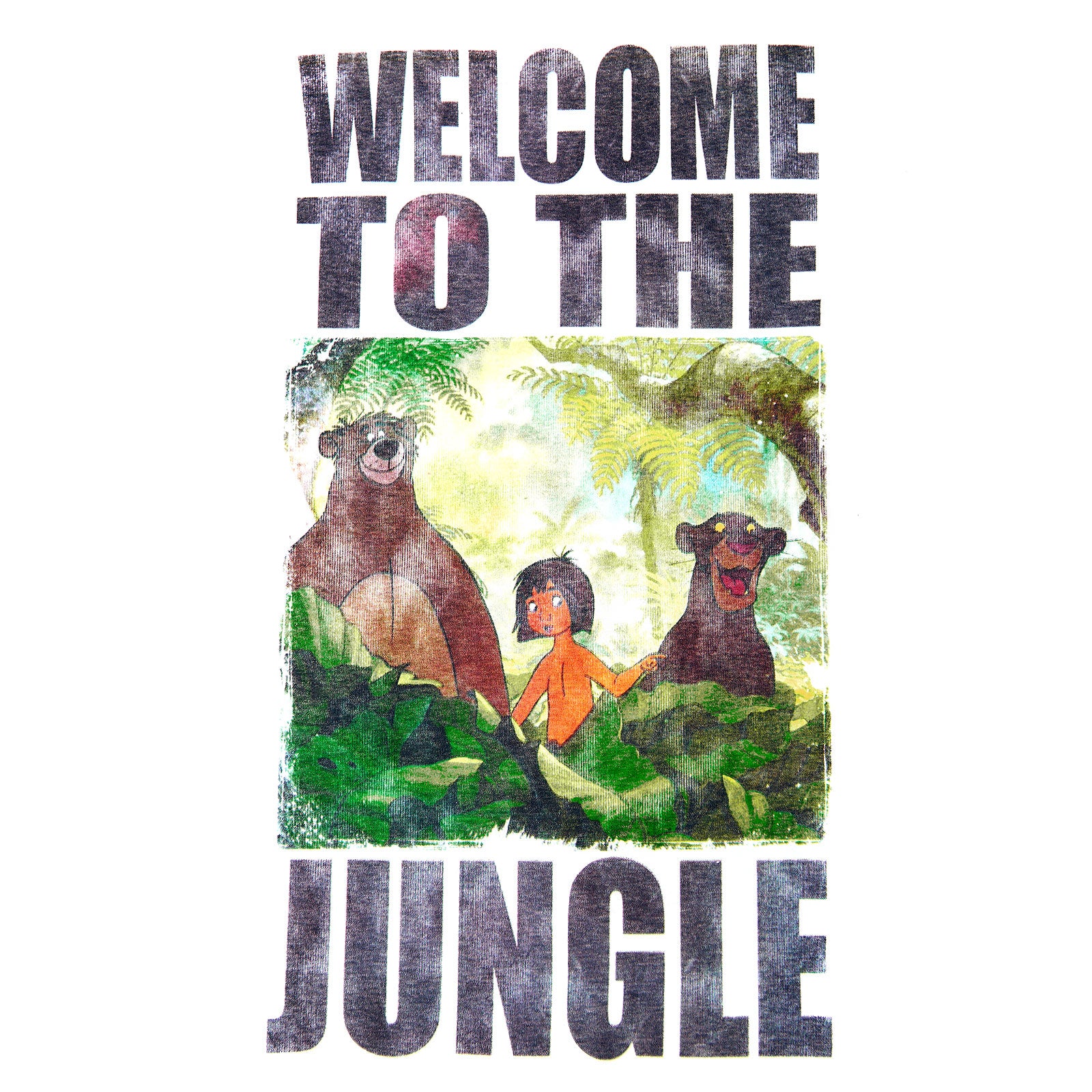 Imagen del producto Libro de la selva - Welcome to the Jungle camiseta blanca