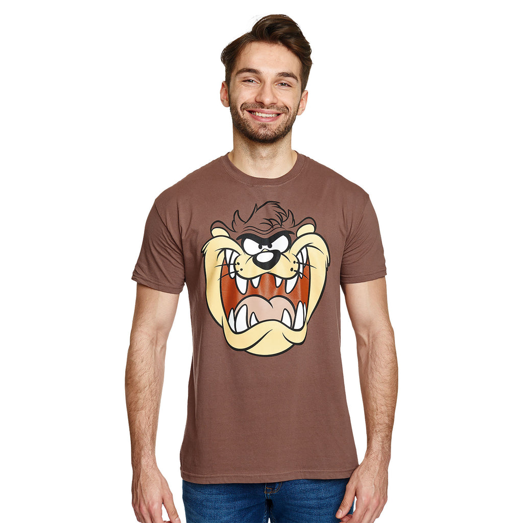 Imagen del producto Looney Tunes - Camiseta de Taz Face marrón