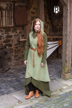 Imagen del producto Vestido medieval Dala con capucha verde