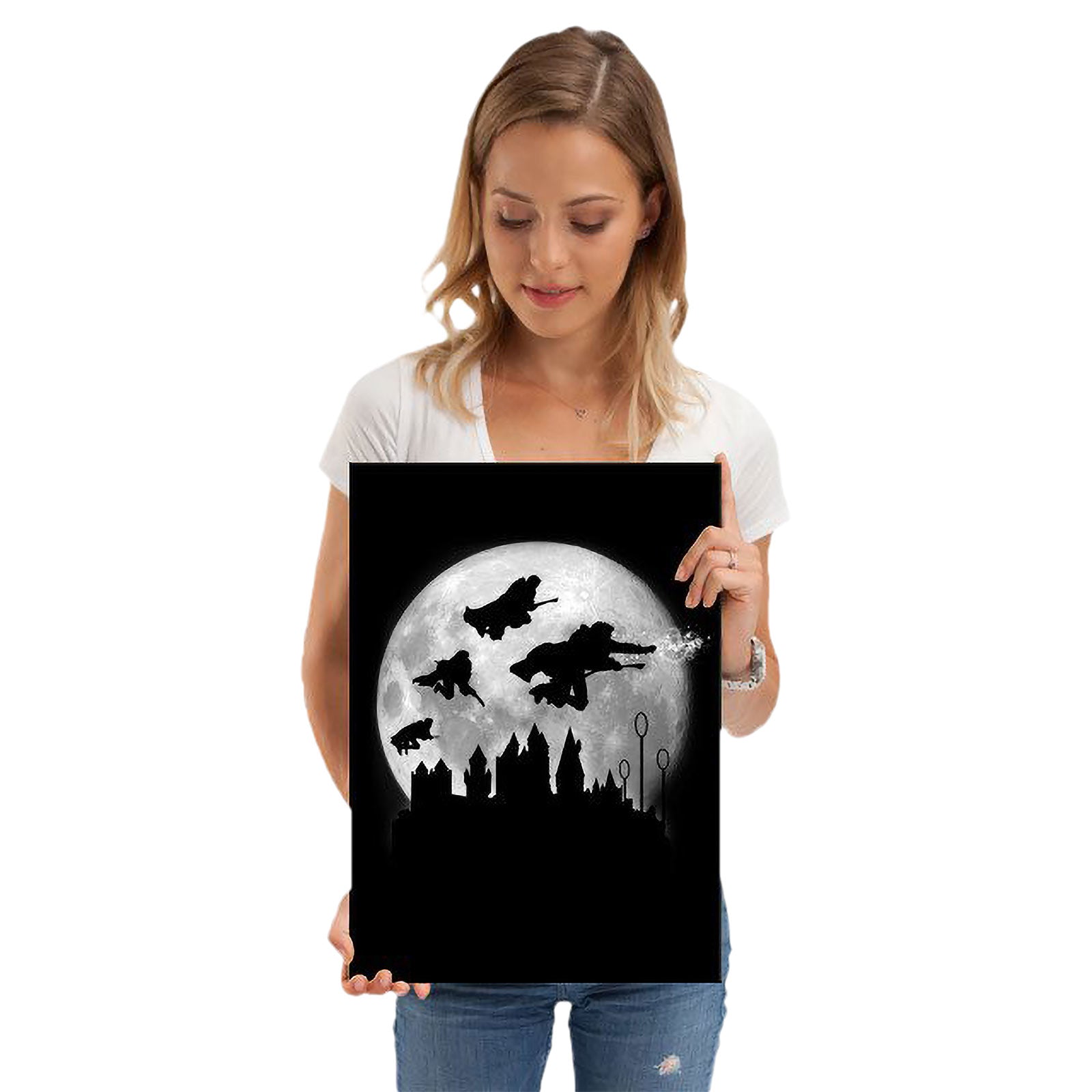 Imagen del producto Póster de metal Magic Flight at Night para fans de Harry Potter