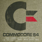 Imagen del producto Commodore 64 - Camiseta Vintage Logo oliva