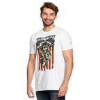 Imagen del producto Sons of Anarchy - Camiseta blanca con bandera de Reaper