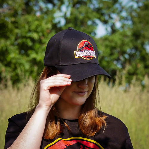 Imagen del producto Jurassic Park - Gorra con logotipo de película en negro