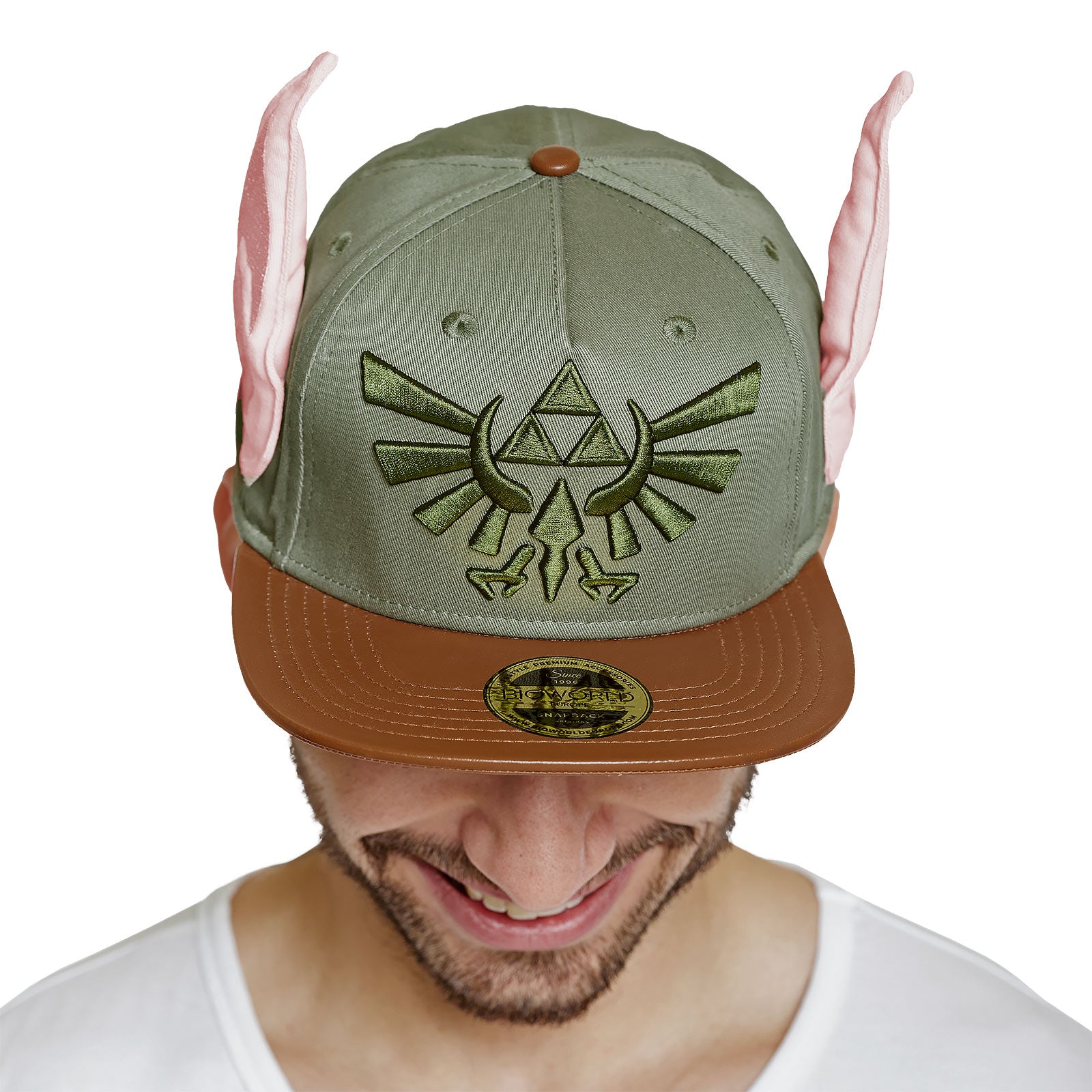 Imagen del producto Zelda - Gorra Snapback con logo de Hyrule y orejas de Link