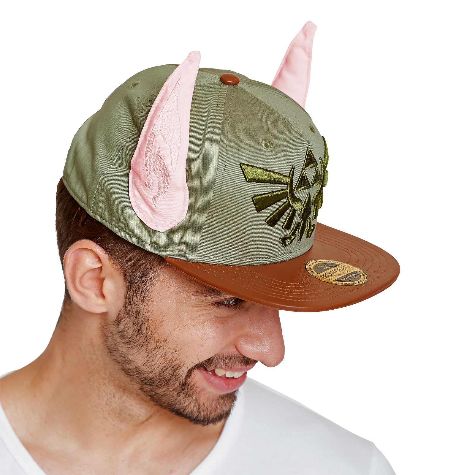 Imagen del producto Zelda - Gorra Snapback con logo de Hyrule y orejas de Link