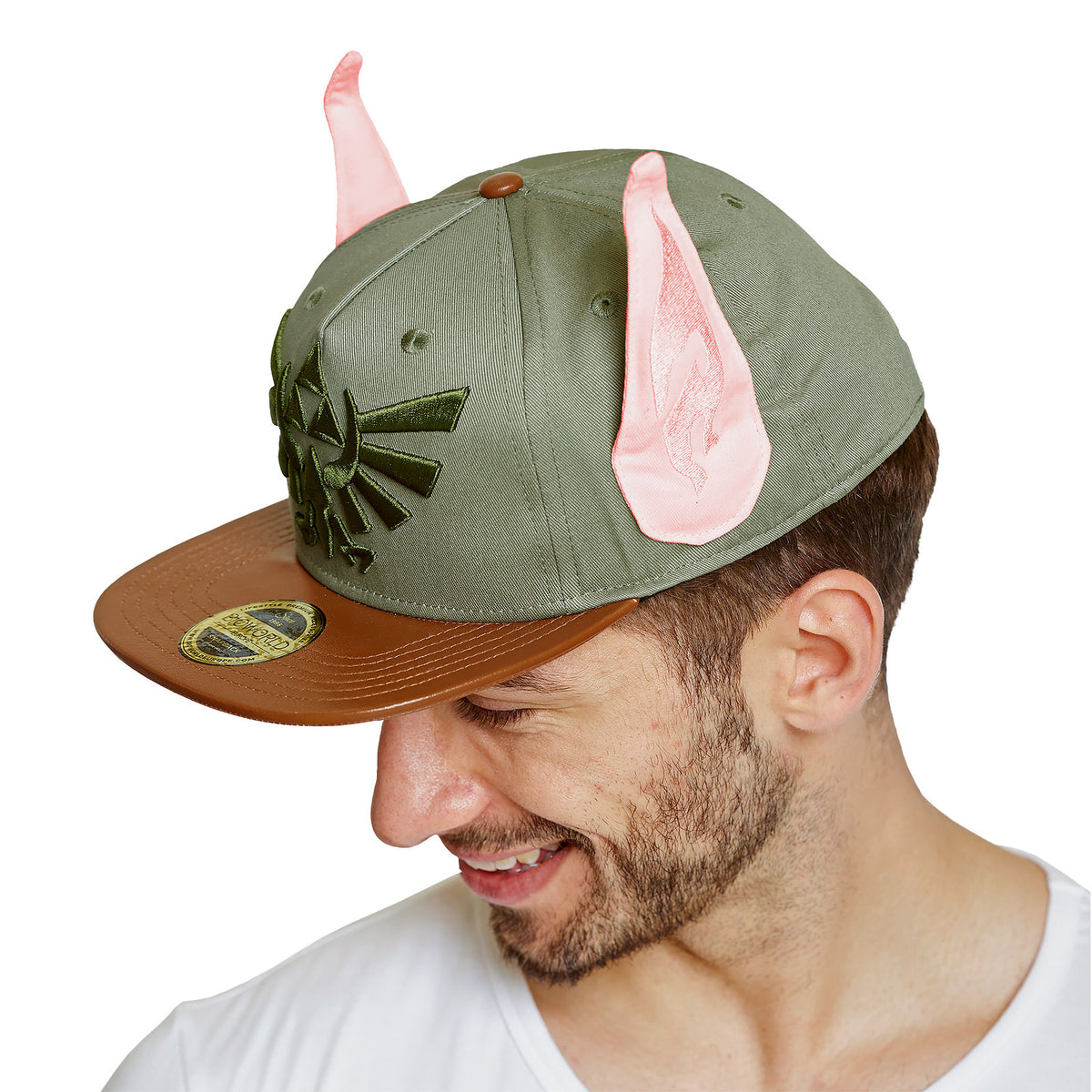 Imagen del producto Zelda - Gorra Snapback con logo de Hyrule y orejas de Link