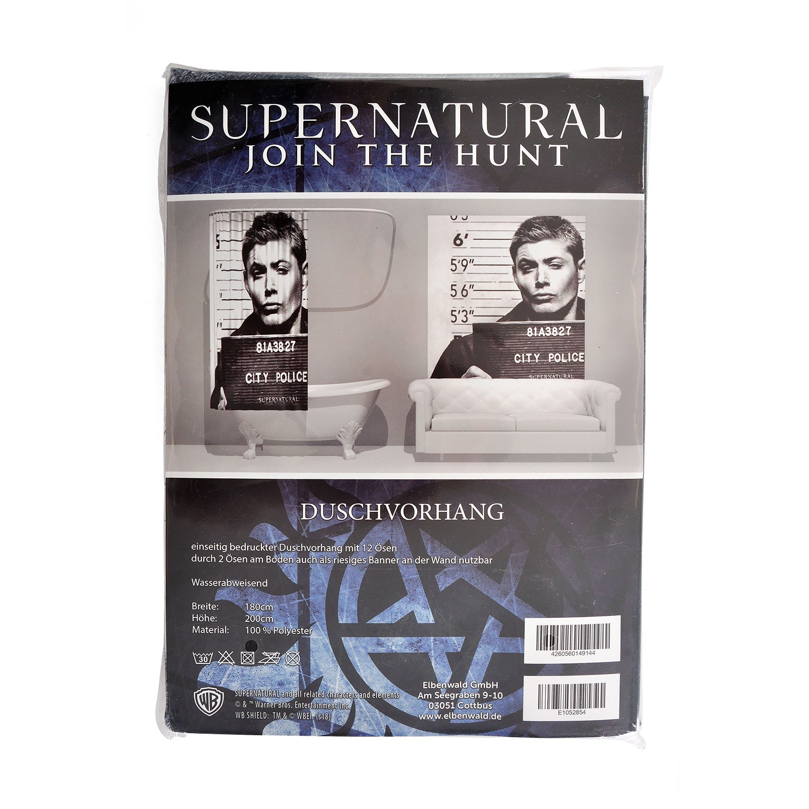 Product image Supernatural - Dean in Jail Shower Curtain