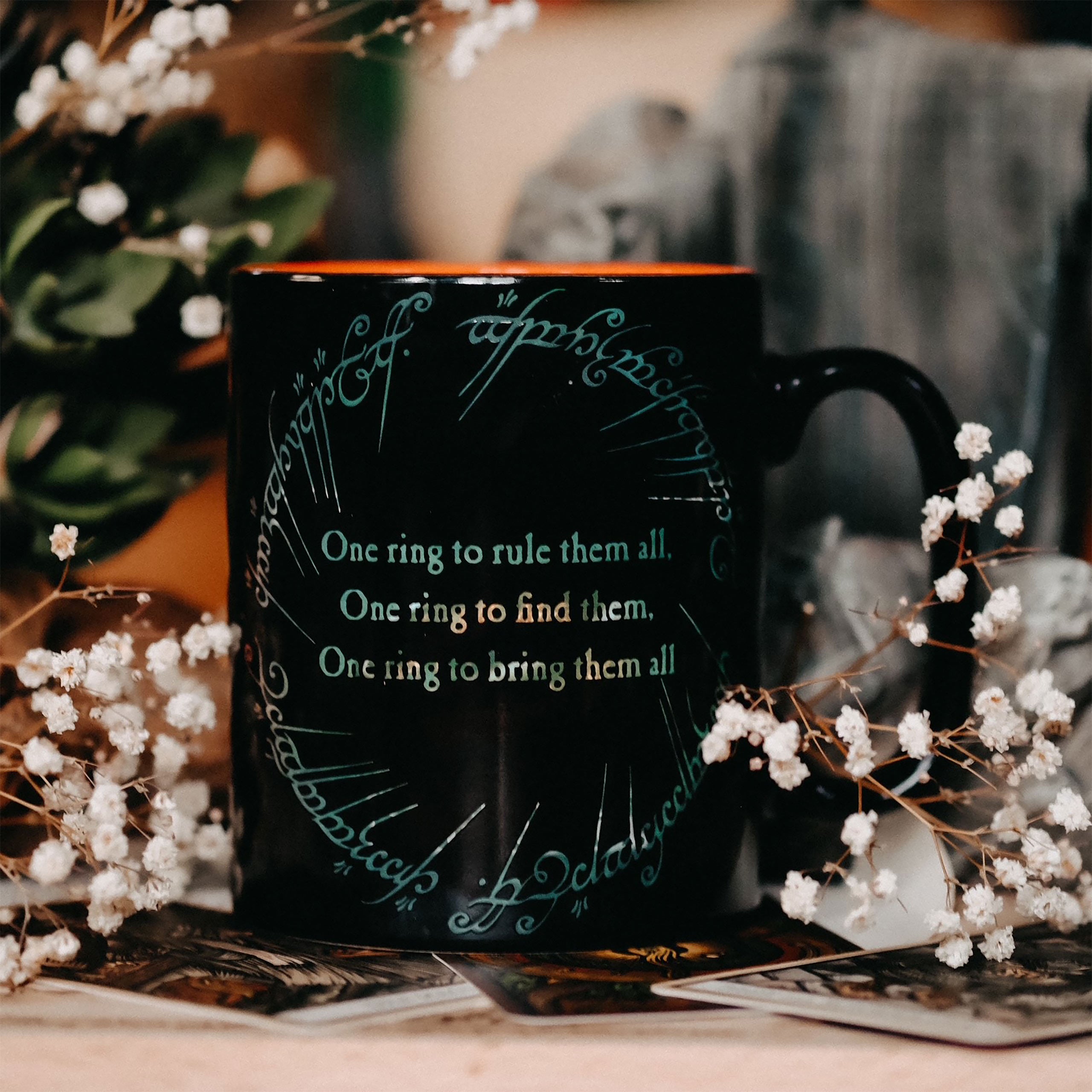 Imagen del producto El Señor de los Anillos - Taza de efecto térmico del Anillo de Sauron