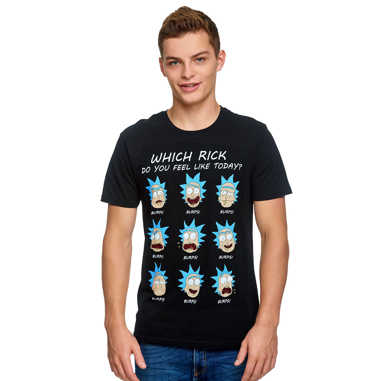 Imagen del producto Rick y Morty - Camiseta de Emociones de Rick negra