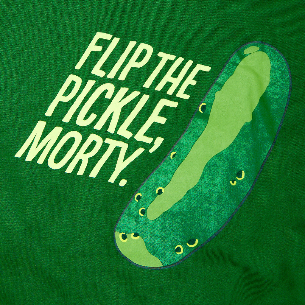 Imagen del producto Rick y Morty - Sudadera con capucha verde Pickle Rick Face