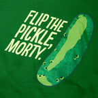Imagen del producto Rick y Morty - Sudadera con capucha verde Pickle Rick Face