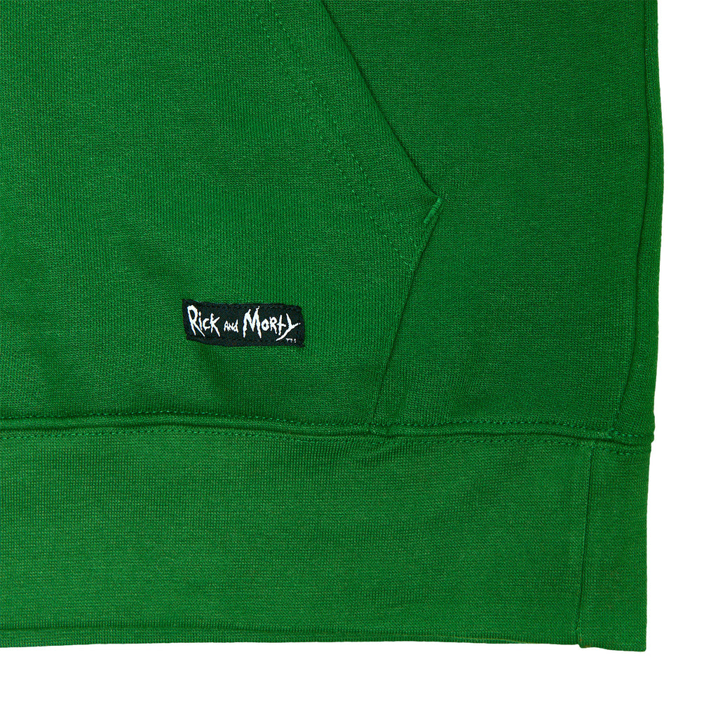 Imagen del producto Rick y Morty - Sudadera con capucha verde Pickle Rick Face