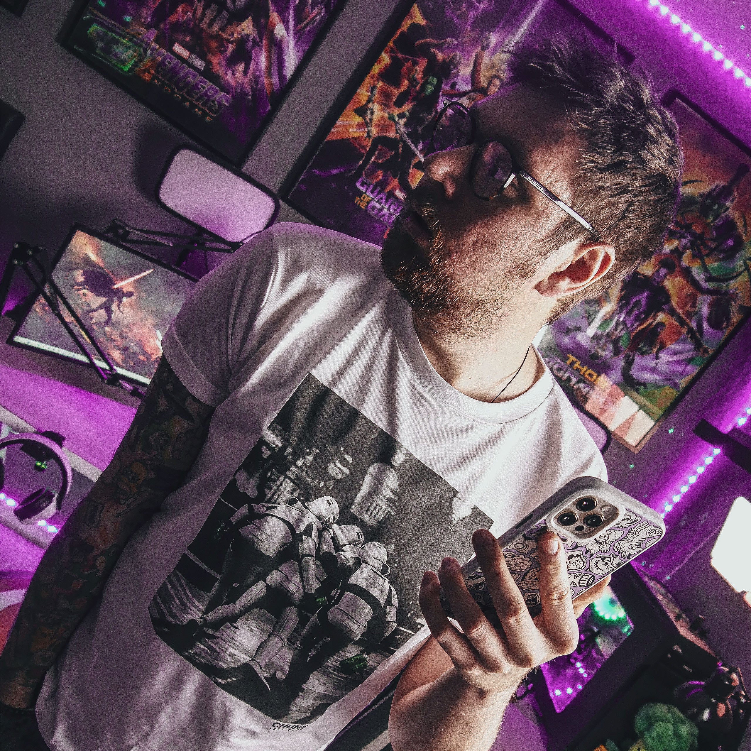 Imagen del producto Camiseta Imperial Fighters at Night para fans de Star Wars