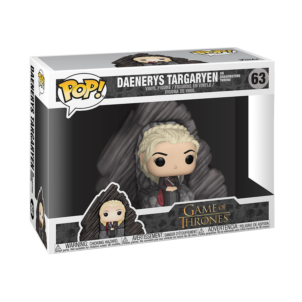 Imagen del producto Juego de Tronos - Daenerys en el Trono de Piedra de Dragón Funko Pop Figura