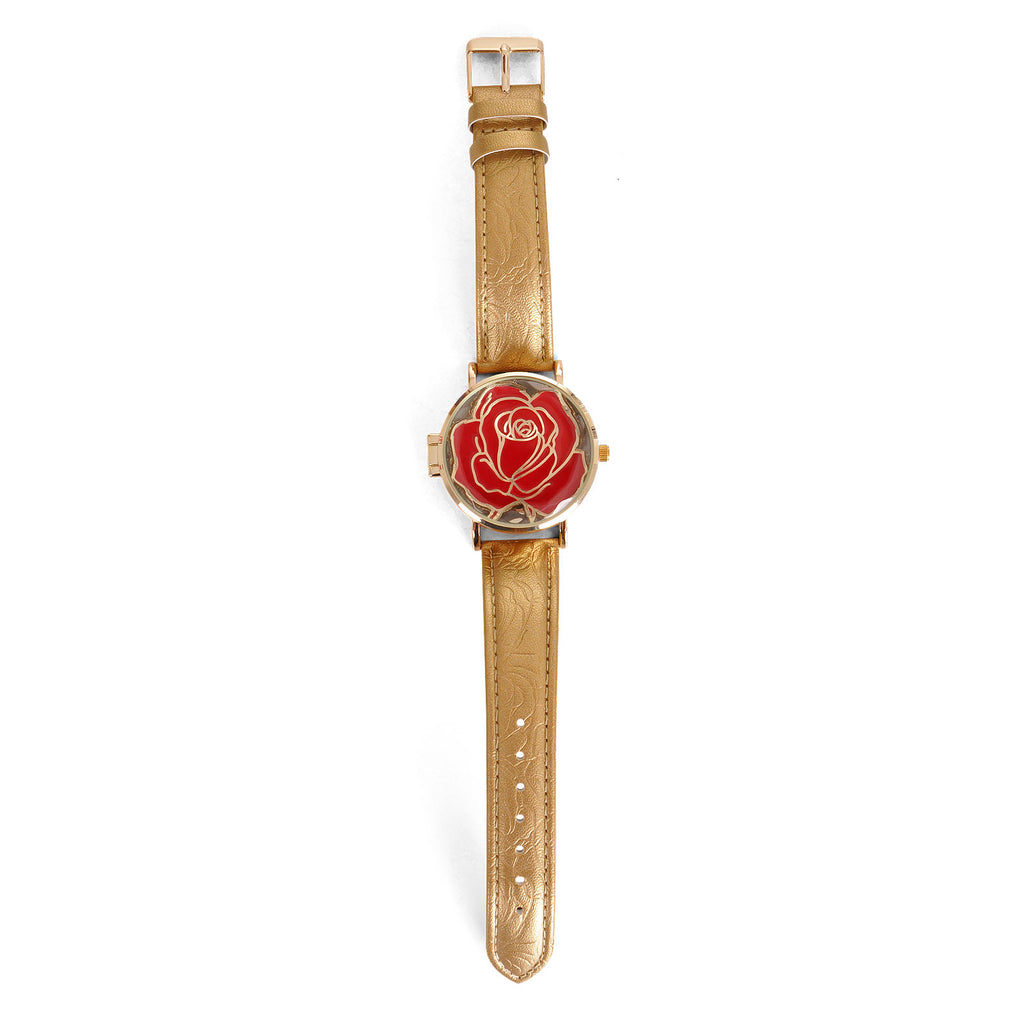 Imagen del producto La Bella y la Bestia - Reloj de Pulsera Rosa Encantada